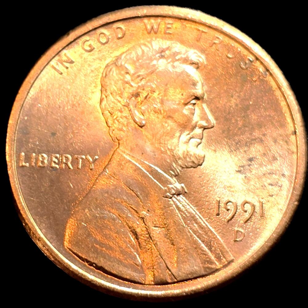 1991D Lincoln Memorial Cent Penny Double Die Reverse Variety Error Coin READ